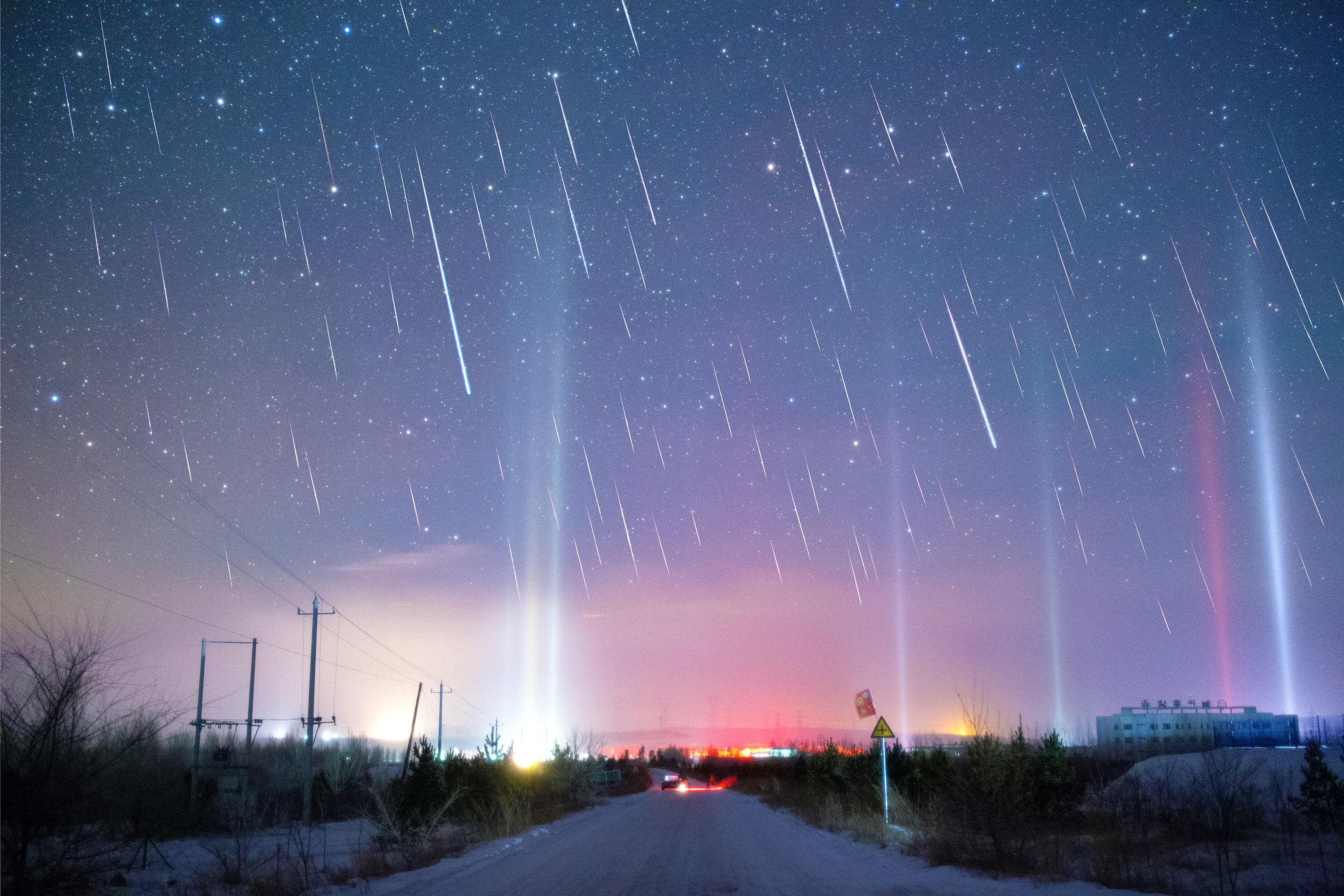 圖2-20201215-內(nèi)蒙古錫林郭勒盟多倫縣-雙子座流星雨與寒夜燈柱2.jpg